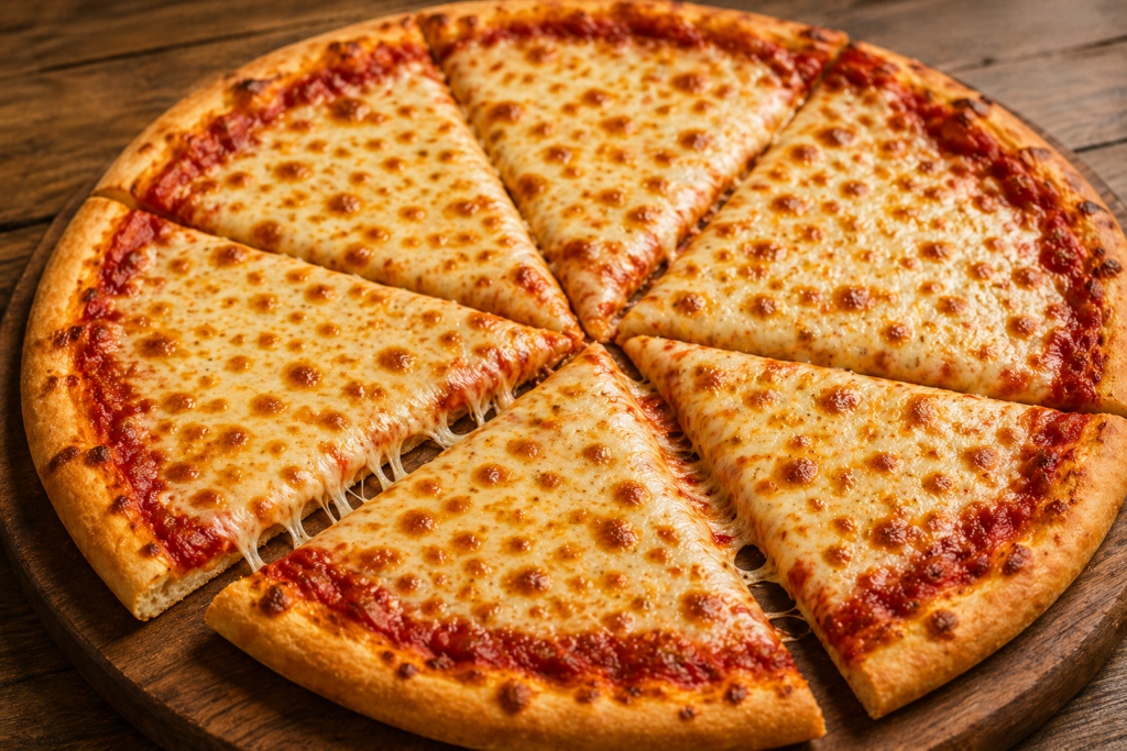 Cheese Pizza shown when I Tested Cauliflower Pizza Vs Regular Pizza on My Blood Sugar