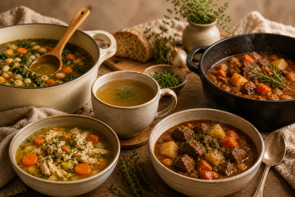 Nourishing postpartum meals for balanced blood sugar.